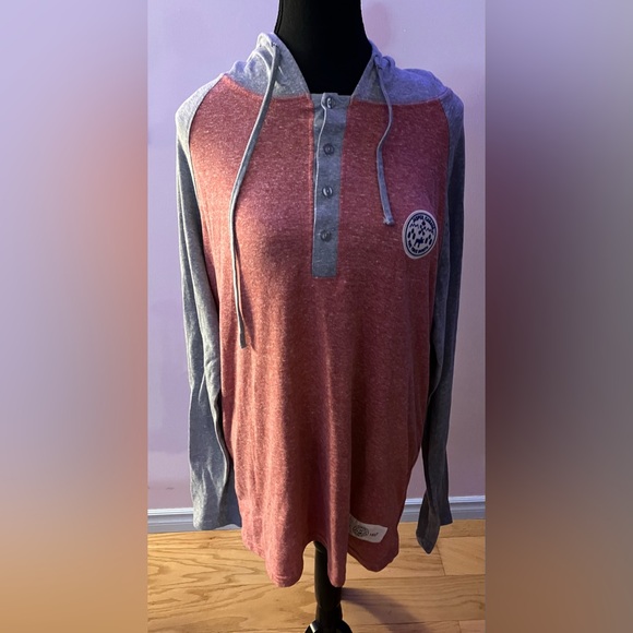 Vintage looking long sleeve Jasper hooded tee size XL - Picture 1 of 6